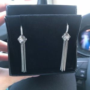 Beautiful Dave Yurman diamond tassel earrings